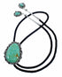 Navajo Sterling Silver American Indian Turquoise Bolo Tie SX10597