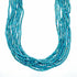 Sterling Silver Turquoise Navajo 10-Strand Bead Necklace SX10631