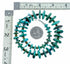 Navajo Sterling Silver Turquoise Bead Necklace SX10633