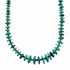 Genuine Native American Navajo Sterling Silver Turquoise Bead Necklace SX10634