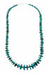 Genuine Native American Navajo Sterling Silver Turquoise Bead Necklace SX10634