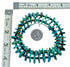 Genuine Native American Navajo Sterling Silver Turquoise Bead Necklace SX10634