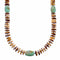 Turquoise And Oyster Shell Sterling Silver Navajo Bead Necklace SX10636