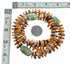 Turquoise And Oyster Shell Sterling Silver Navajo Bead Necklace SX10636