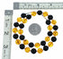 Silver Onyx And Amber Navajo Bead Necklace SX10638