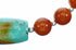 Turquoise Coral Sterling Silver Native American Bead Necklace SX10642