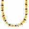 Amber Sterling Silver Native American Bead Necklace SX10644