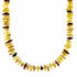 Amber Sterling Silver Native American Bead Necklace SX10644