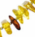 Amber Sterling Silver Native American Bead Necklace SX10644