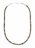 Sterling Silver American Indian Jasper Agate Bead Necklace SX10639