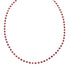 Native American Coral Hand Strung Liquid Silver Necklace SX10685