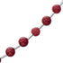 Native American Coral Hand Strung Liquid Silver Necklace SX10685