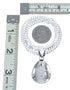 Turquoise Navajo Tear Drop Pendant Sterling Silver 16" Italian Curb Chain Necklace Set SX10652