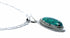 Navajo Turquoise Pendant Sterling Silver 16" Italian Mariner Chain Necklace Set SX10656