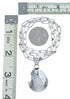 Native American Sterling Silver Italian Paper Clip Chain Oyster Shell Pendant Necklace Set SX10684
