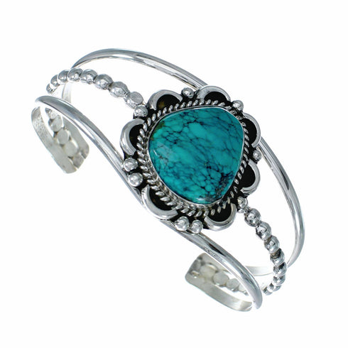 Sterling Silver Turquoise Native American Cuff Bracelet SX10647
