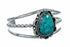 Sterling Silver Turquoise Native American Cuff Bracelet SX10647