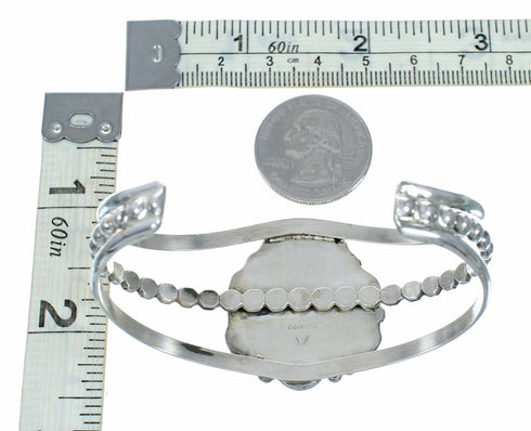 Sterling Silver Turquoise Native American Cuff Bracelet SX10647