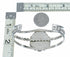 Sterling Silver Turquoise Native American Cuff Bracelet SX10647