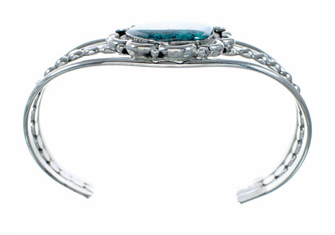 Sterling Silver Turquoise Native American Cuff Bracelet SX10648