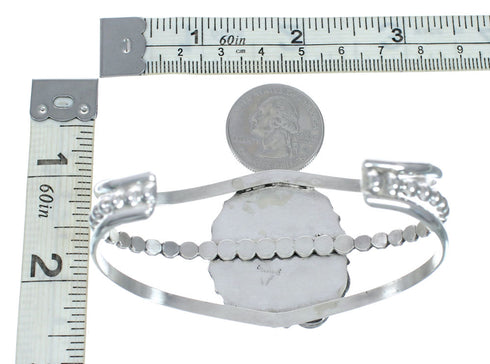 Sterling Silver Turquoise Native American Cuff Bracelet SX10648