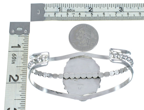 Navajo Native American Sterling Silver Turquoise Cuff Bracelet SX10649