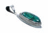 Navajo Turquoise Sterling Silver Pendant SX10658