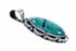 Genuine Turquoise Sterling Silver Navajo Pendant SX10663