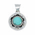 Navajo Turquoise Sterling Silver Pendant SX10666