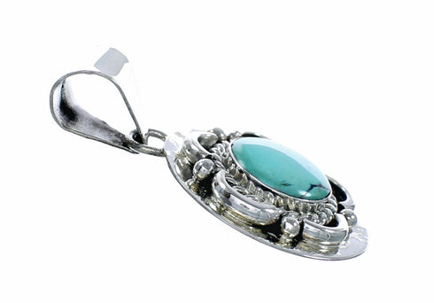 Navajo Turquoise Sterling Silver Pendant SX10666