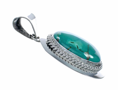 Navajo Turquoise Sterling Silver Pendant SX10665