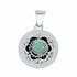 Native American Navajo Turquoise Sterling Silver Pendant SX10667
