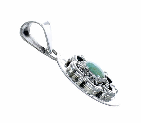 Native American Navajo Turquoise Sterling Silver Pendant SX10667