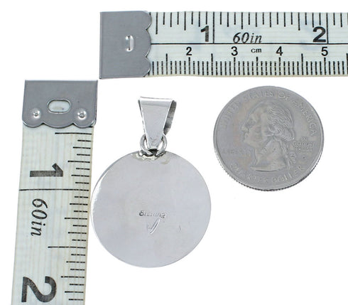 Native American Navajo Turquoise Sterling Silver Pendant SX10667