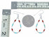 Multicolor Sterling Silver Navajo Bead Hook Dangle Earrings SX10689