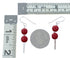 Sterling Silver Navajo Coral Bead Hook Dangle Earrings SX10679