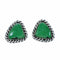 Navajo Turquoise Sterling Silver Post Earrings SX10672