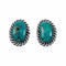 Genuine Navajo Turquoise Sterling Silver Post Earrings SX10671