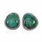 Genuine Turquoise Sterling Silver American Indian Post Earrings SX10669