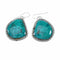 Turquoise Genuine Sterling Silver Navajo Hook Dangle Earrings SX10673