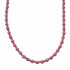 Rhodochrosite Navajo Sterling Silver Bead Necklace SX10706