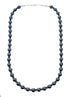 Sterling Silver Hematite Native American Bead Necklace SX10708
