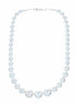 Genuine Mother Of Pearl Silver Navajo Bead Necklace SX10707