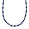 Genuine Sterling Silver And Lapis Navajo Bead Necklace SX10698