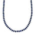 Genuine Sterling Silver And Lapis Navajo Bead Necklace SX10698
