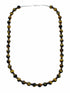 Genuine Navajo Tiger Eye Silver Bead Necklace SX10702