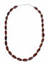 Genuine Jasper Navajo Silver Bead Necklace SX10701