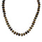 Genuine Navajo Tiger Eye Silver Bead Necklace SX10710