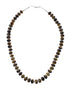 Genuine Navajo Tiger Eye Silver Bead Necklace SX10710