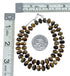 Genuine Navajo Tiger Eye Silver Bead Necklace SX10710
